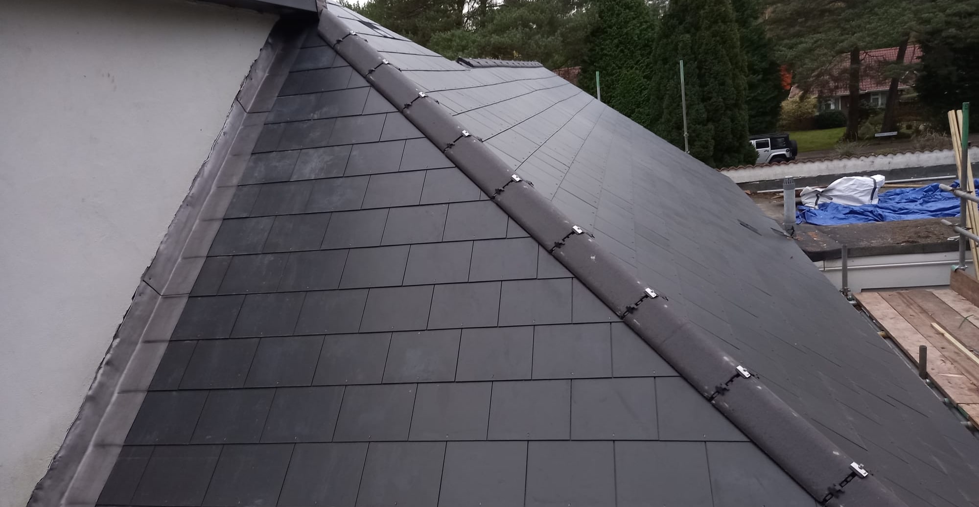 Professional pitched roof installation by Barton Roofing